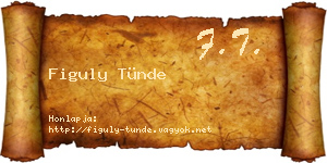 Figuly Tünde névjegykártya